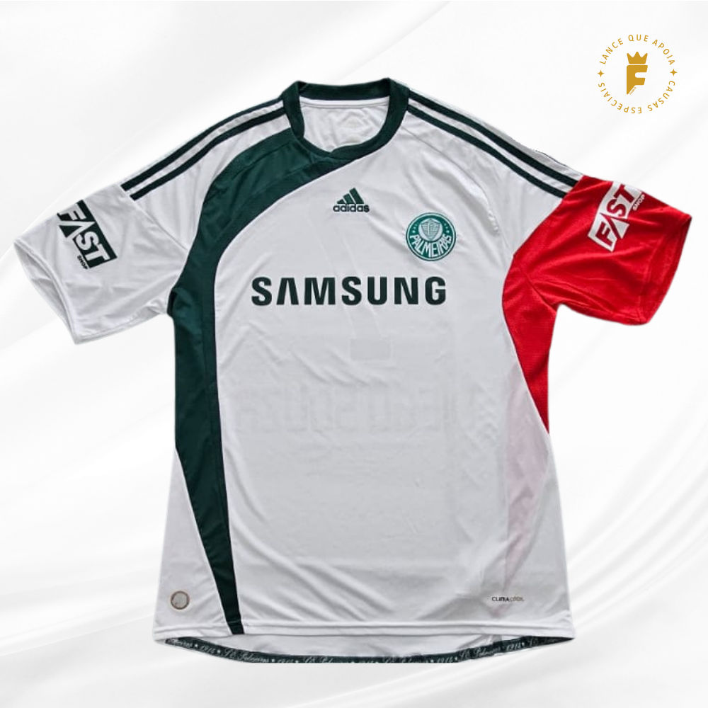 Camisa Palmeiras 2009, vers jogo, autografada Diego Souza