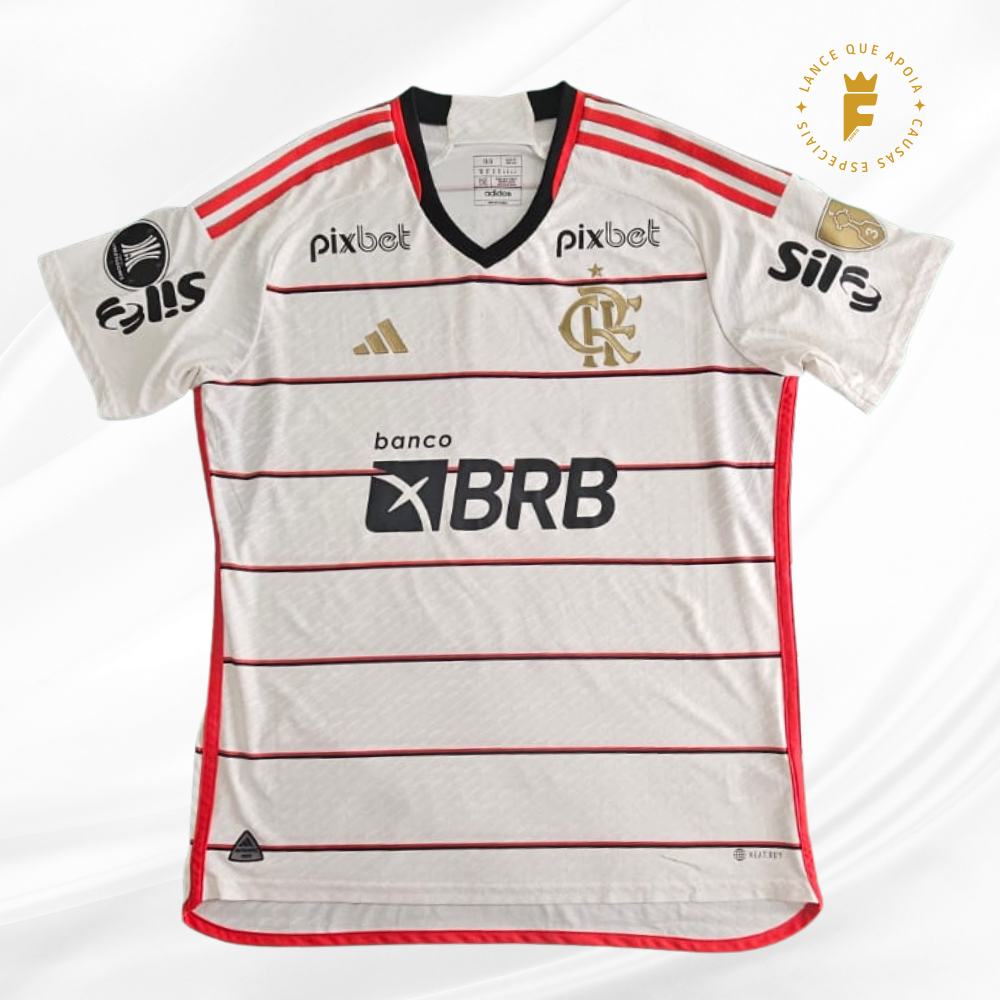 Camisa Flamengo 2023-23  II vers jogador, N10 autografada Gabigol