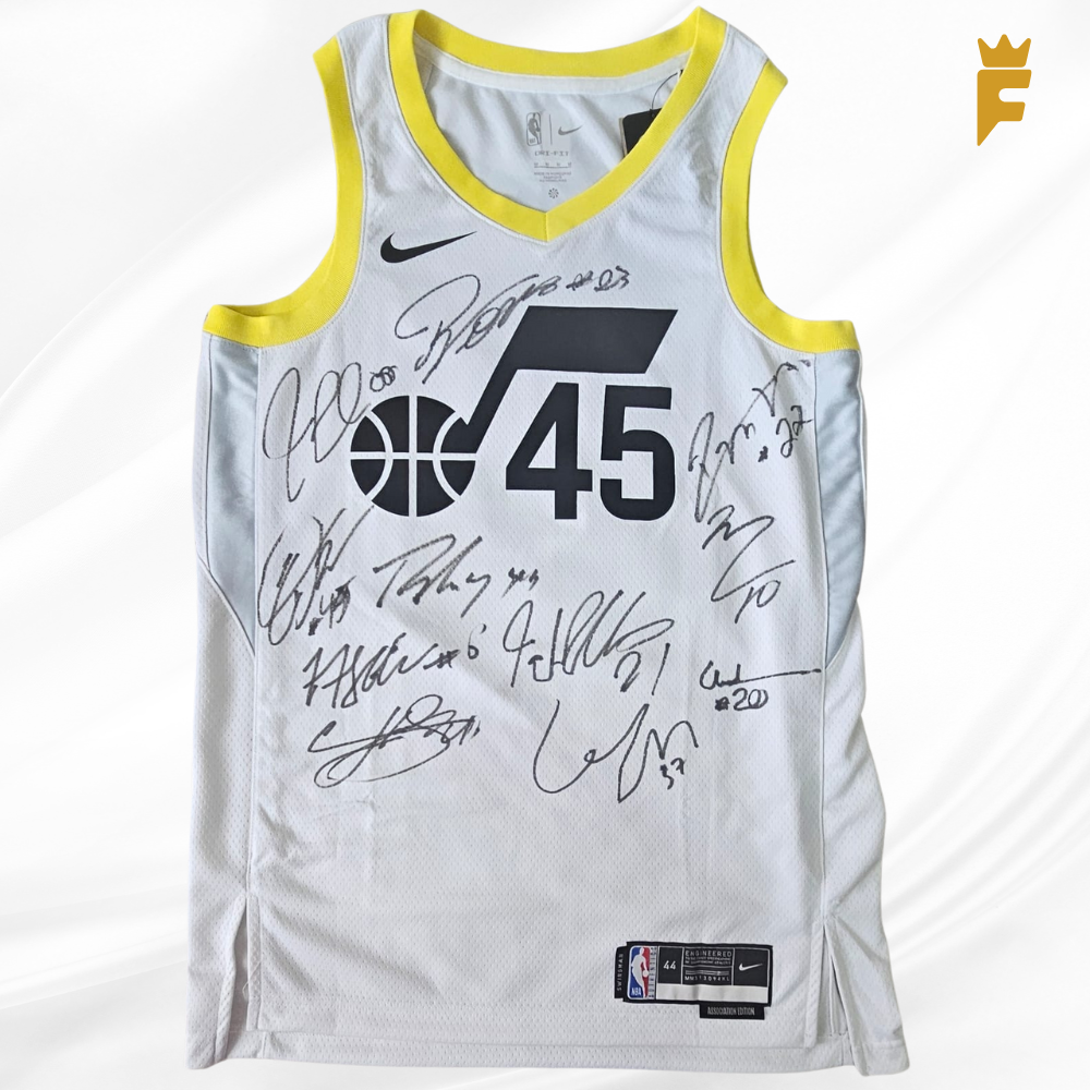 Camisa oficial Utah Jazz Autografada 11 Jogadores 2021/22