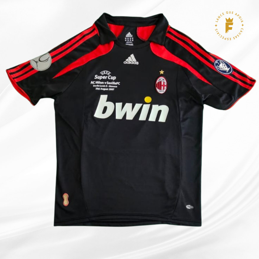 Camisa AC Milan Final SuperCup Uefa 2007 autografada Dida