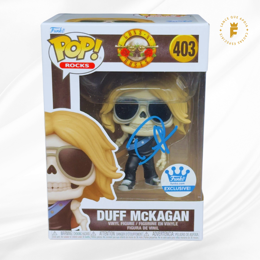 Funko Pop Guns N403, Duff autografado