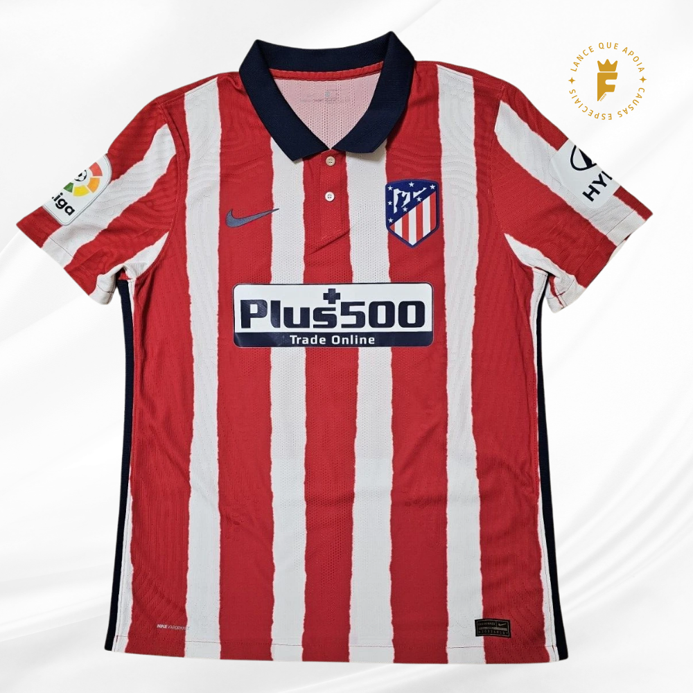 Camisa Atlético de Madrid 2020-21, vers jogo N9, autografada F Torres