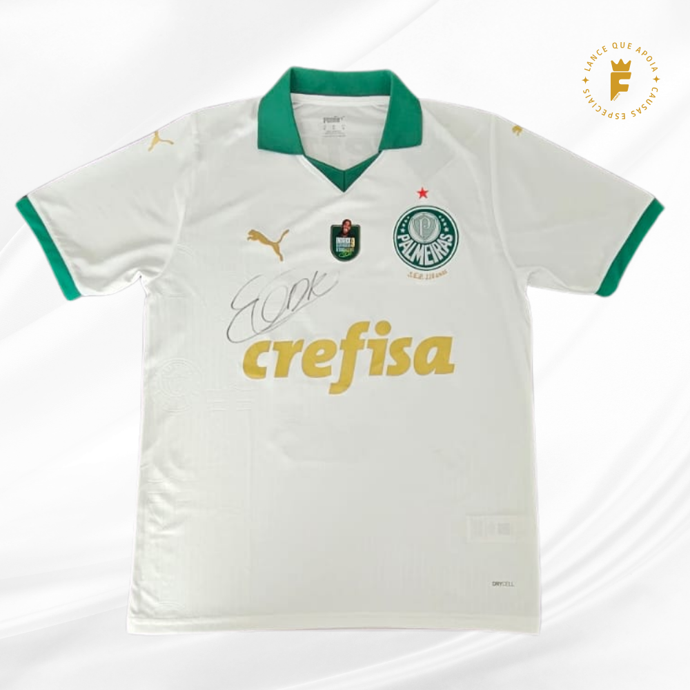 Camisa do Palmeiras 2024-25, N9 patch especial, autografada Endrick