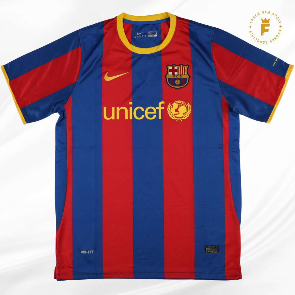 Camisa Barcelona 2010-11, N7 autografada David Villa