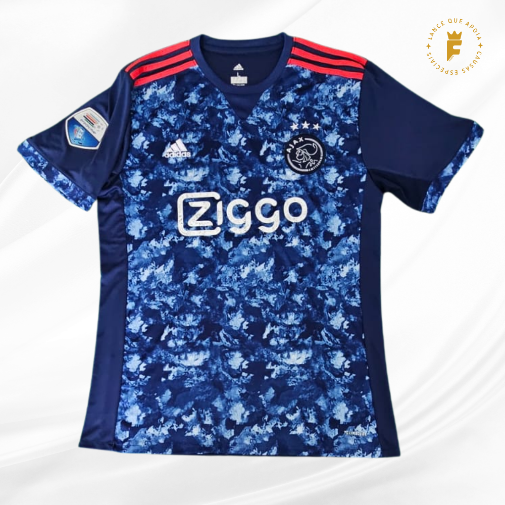 Camisa Ajax 2017-18, N7, autografada David Neres