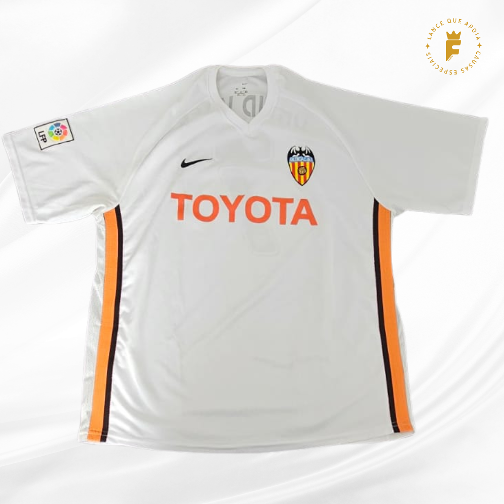 Camisa Valencia 2006-07, N7, autografada David Villa