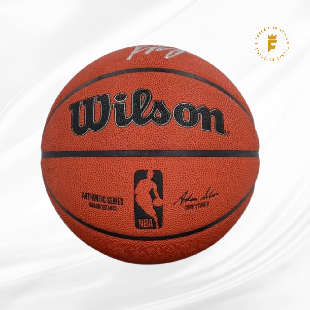 Bola de basquete Wilson autografada Pritchard