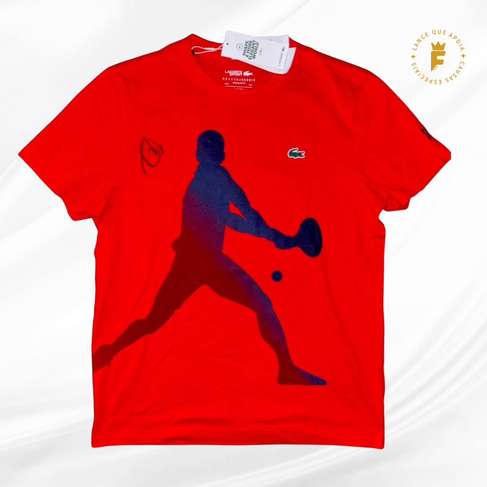 Camisa Lacoste Djokovic autografada