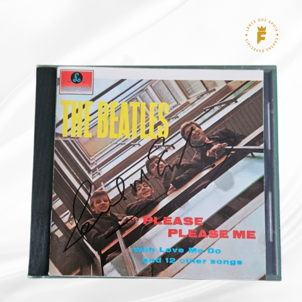 CD The Beatles – Please Please Me, autografado por Paul McCartney 