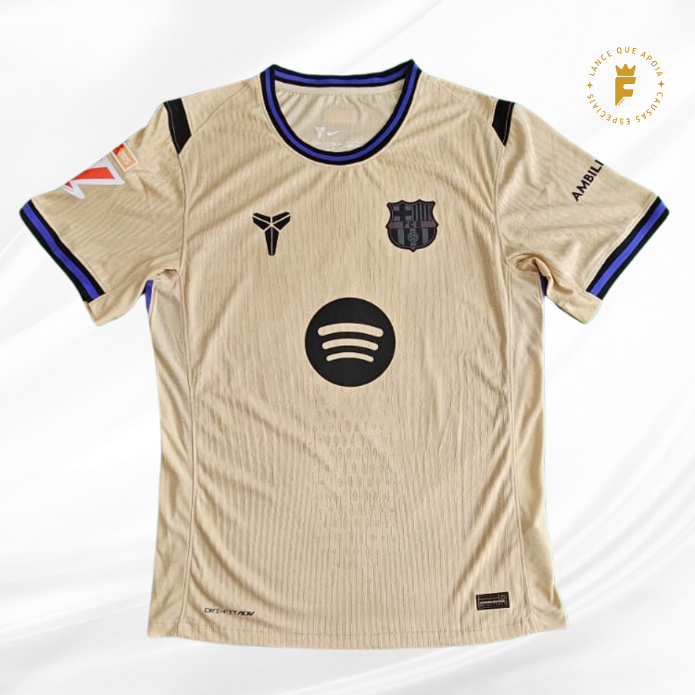 Camisa Barcelona Kobe II 2025-26 jogador, N10, autografada Lamine Yamal