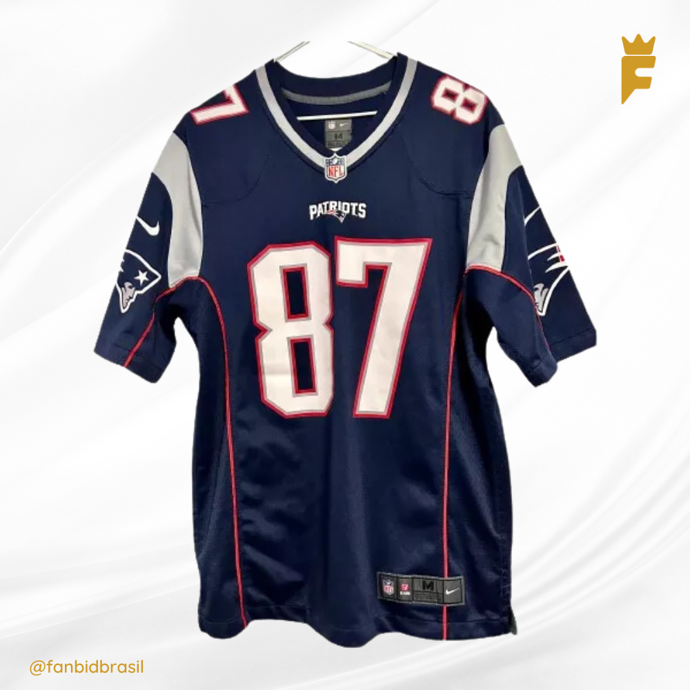 Camisa oficial New England Patriots Rob Gronkowski On Field