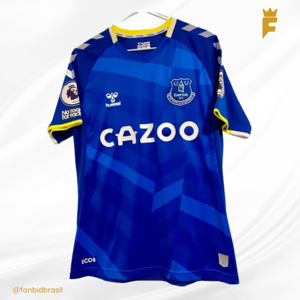 Camisa oficial Everton 2020/21 Cenk Tosun Autografada, De Jogo 