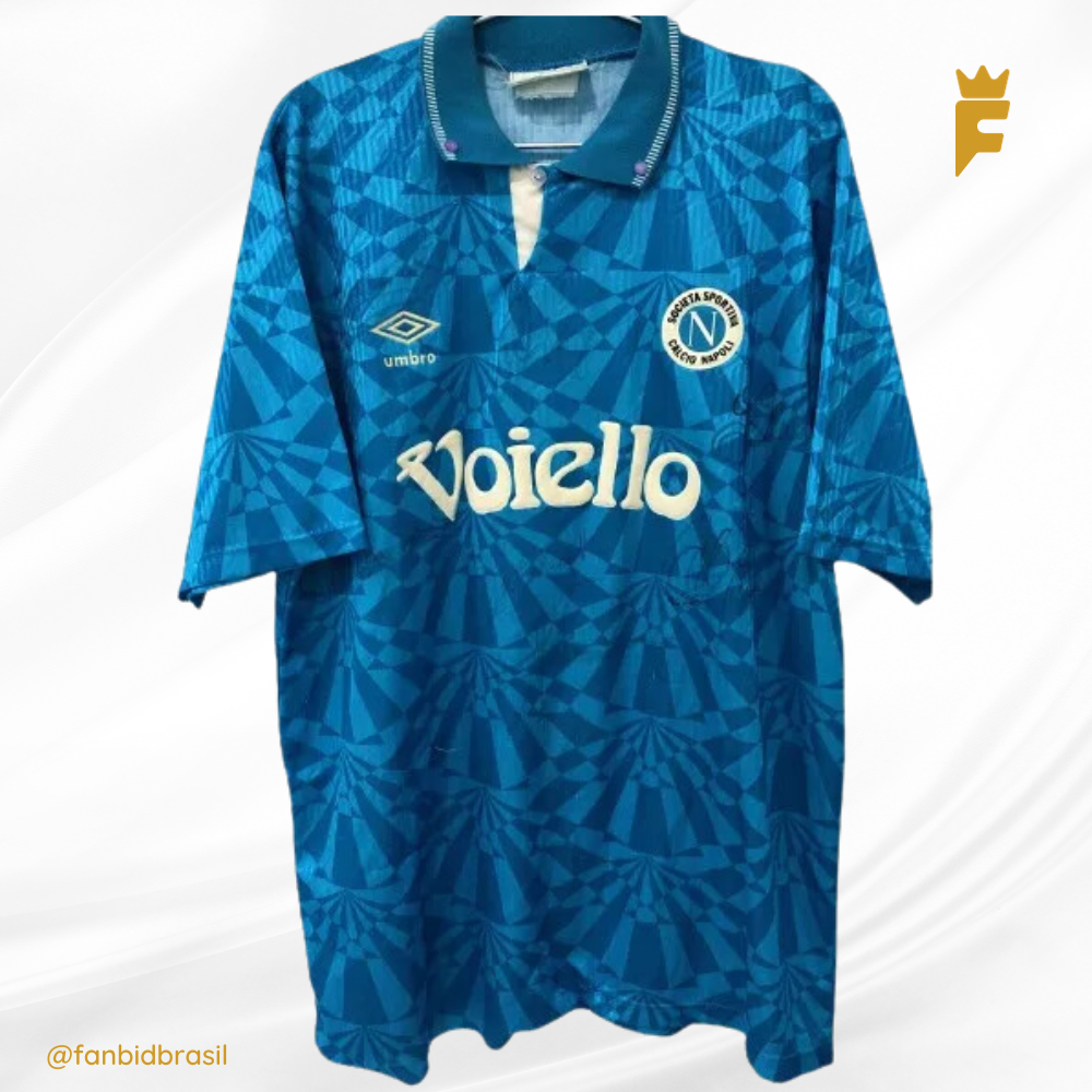 Camisa oficial do  Napoli 1992/93  Autografada 7 Jogadores