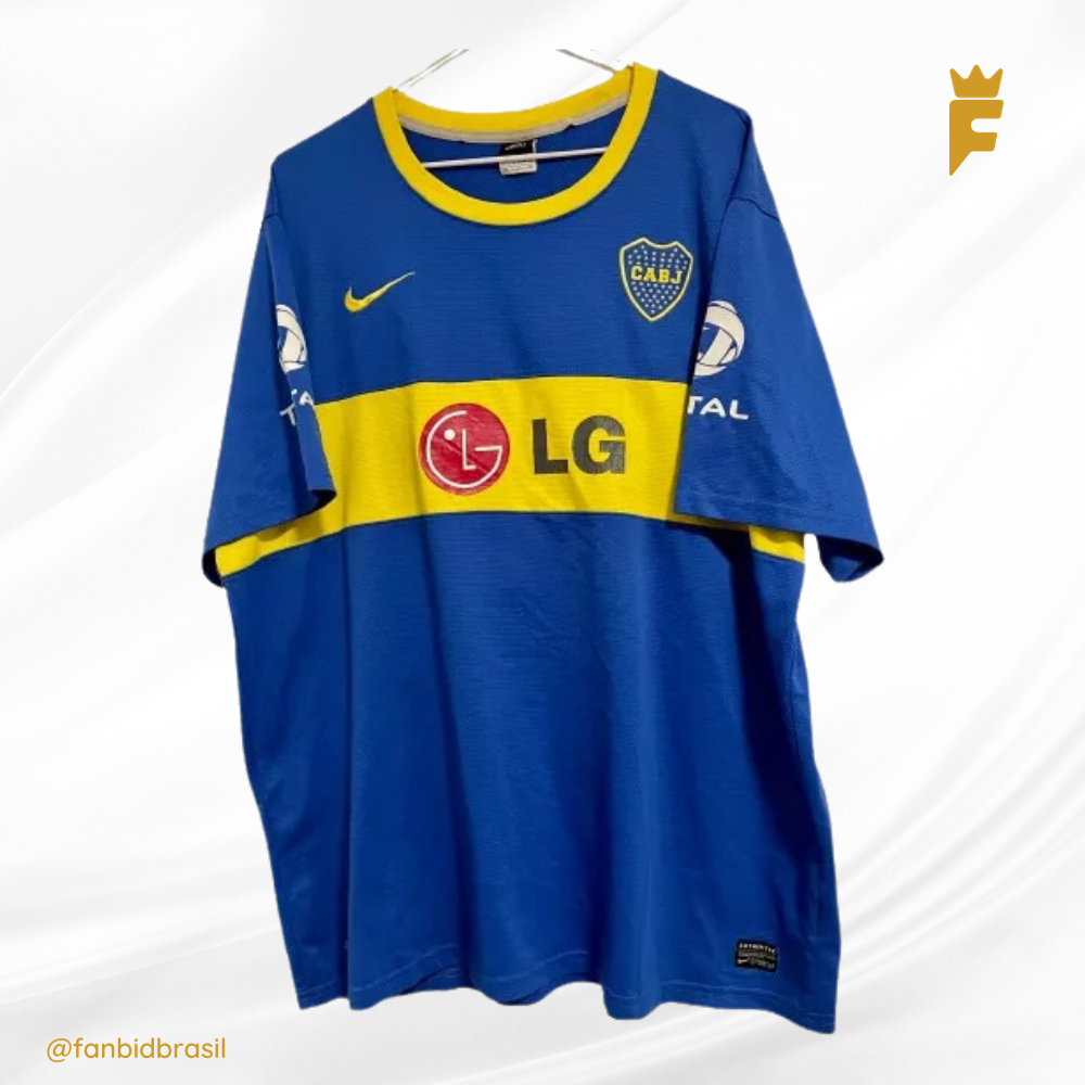 Camisa oficial do Boca Juniors 2010/11 Autografada Juan Roman Riquelme