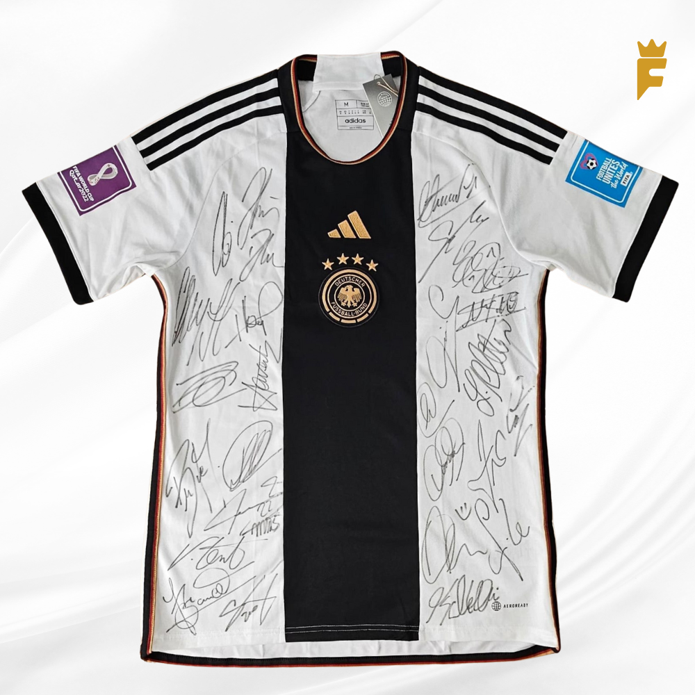 Camisa oficial da Alemanha Copa Do Mundo 2022 Autografada Elenco