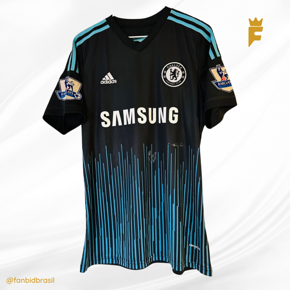 Camisa oficial do Chelsea 2014/15 uniforme 3 Diego Costa autografada