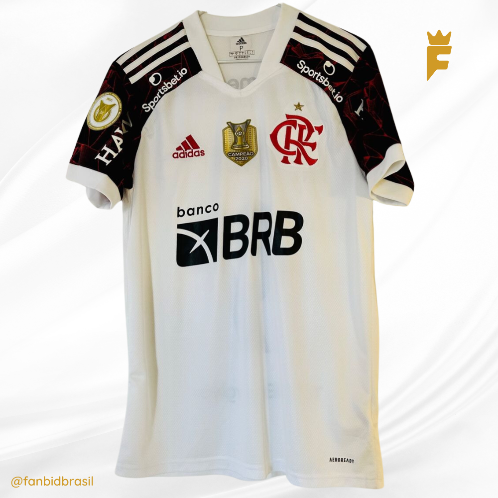 Camisa oficial do Flamengo Brasileiro 2021 Gabigol autografada de jogo