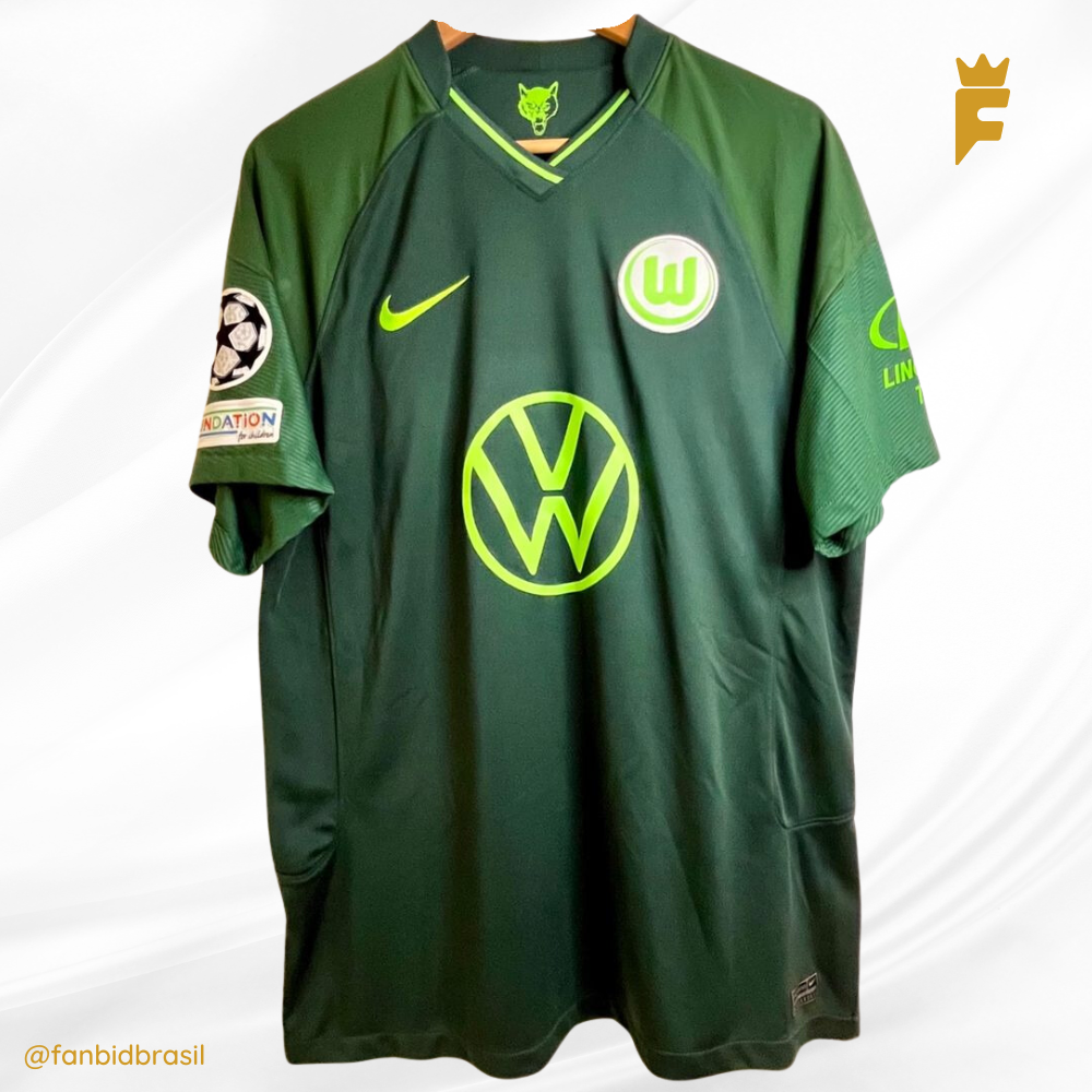 Camisa Wolfsburg 2021/22 Guilavogui n23 autografada, usada em jogo