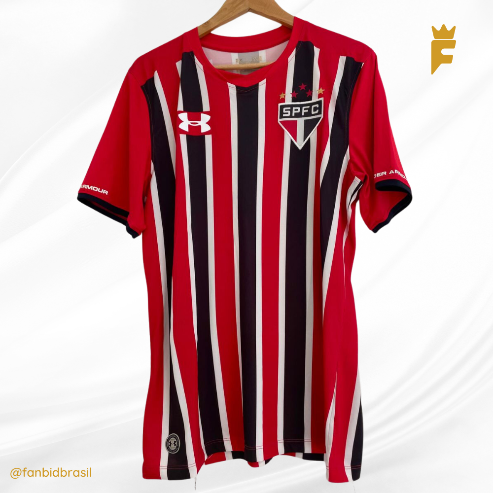 Camisa oficial São Paulo 2015 Uniforme 2 Pato autografada