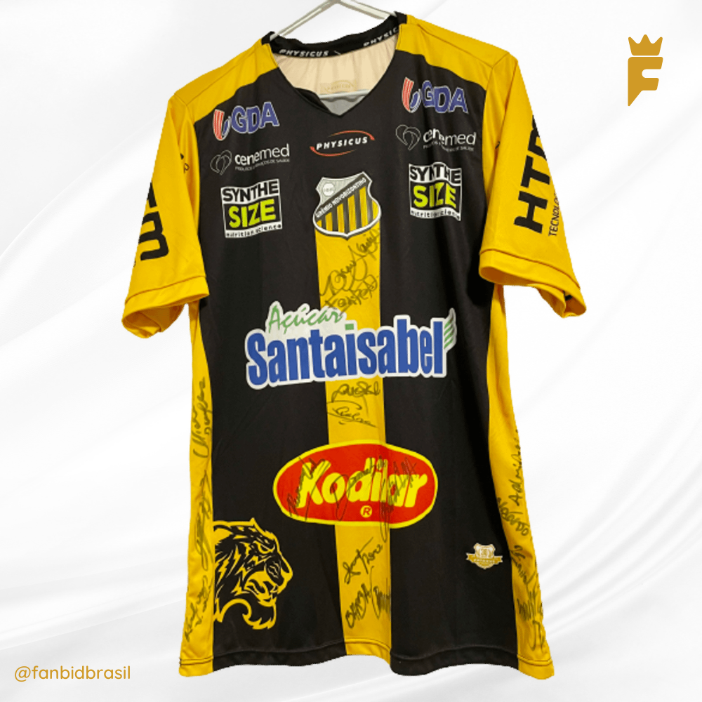 Camisa oficial do Novorizontino 2021, autografada elenco, de jogo