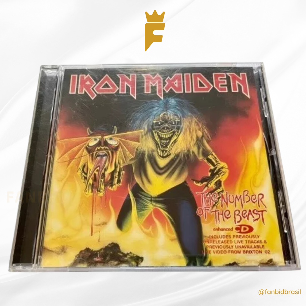 CD original Iron Maiden - The Number. Autógrafos Bruce, Dave & Steve