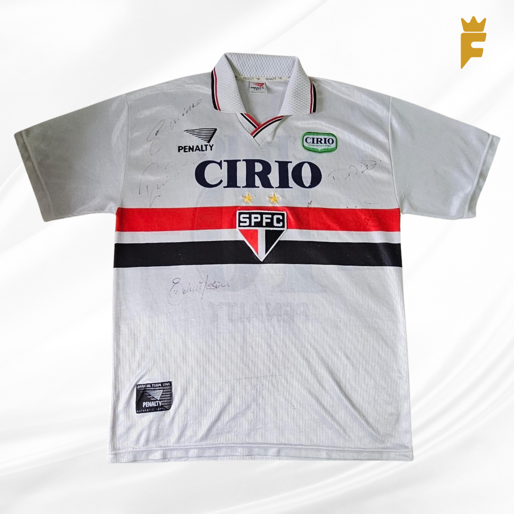 Camisa São Paulo 1999/2000 original da época n.10 Rai, alguns autógrafos 