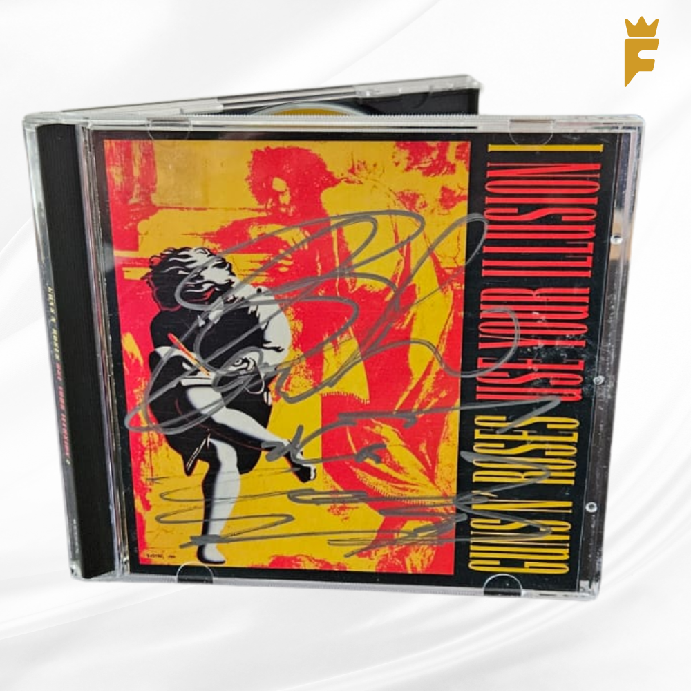 CD original Guns Roses - Use Your Illusion I, autografado 5 componentes 