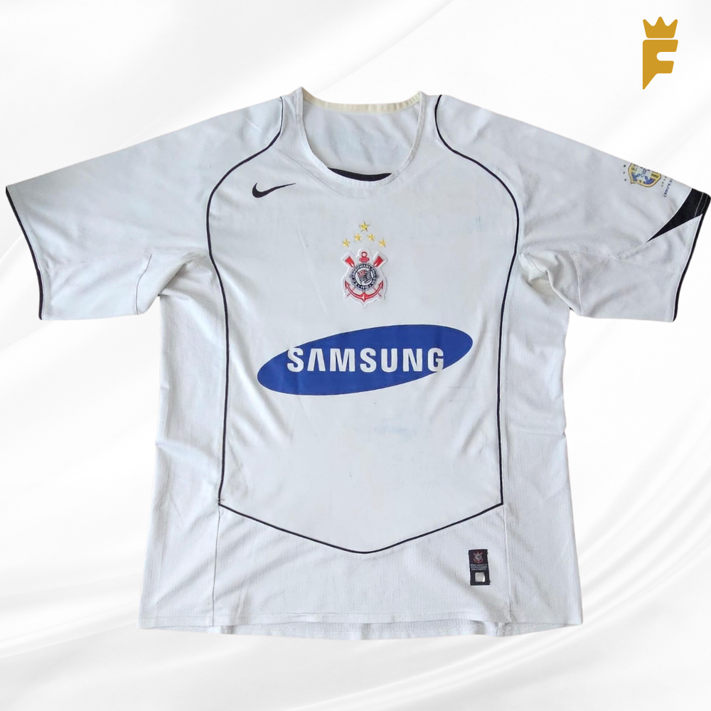 Camisa Corinthians 2005, Carlitos Tevez autografada , Campeão Brasileiro