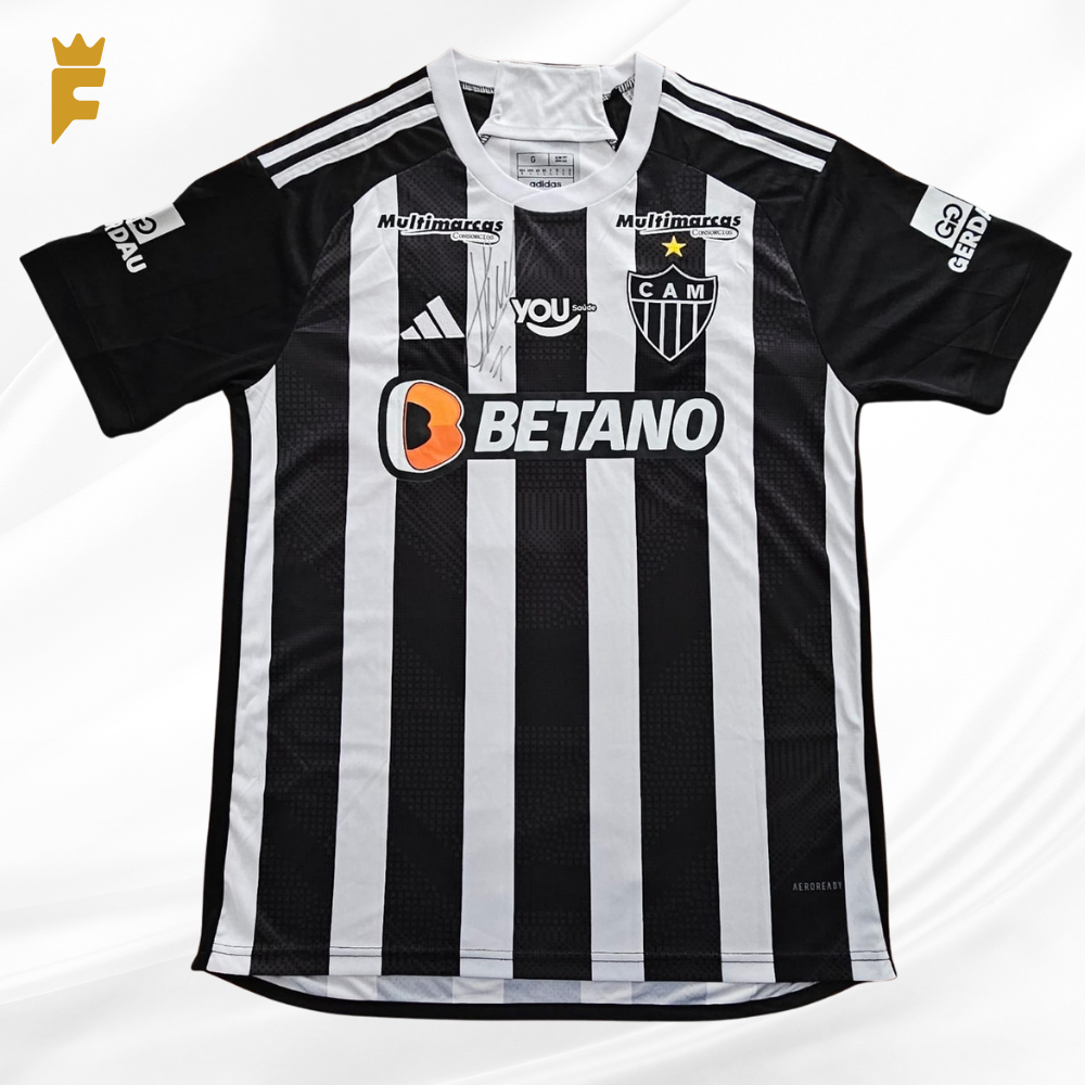 Camisa do Atlético MG, 2024, vers jogador, autografada Hulk