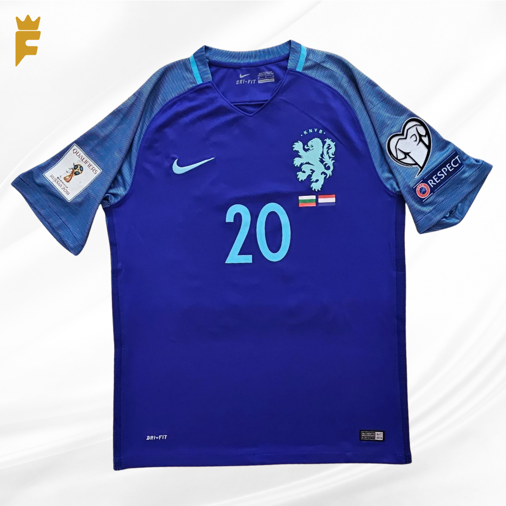 Camisa Holanda 2017 vers jog Eliminatórias Copa 2018 autografada Wesley Sneijder
