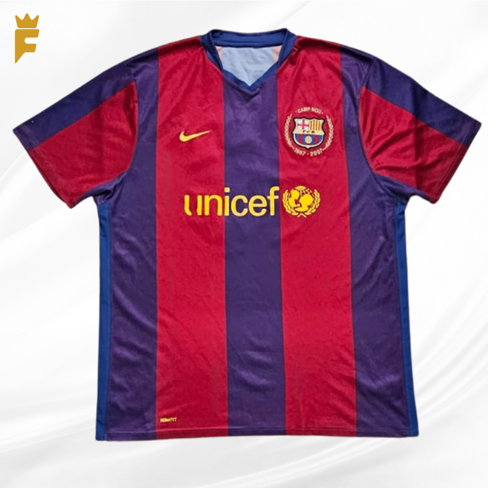 Camisa Barcelona 06/2007 autografada Ronaldinho Gaúcho 