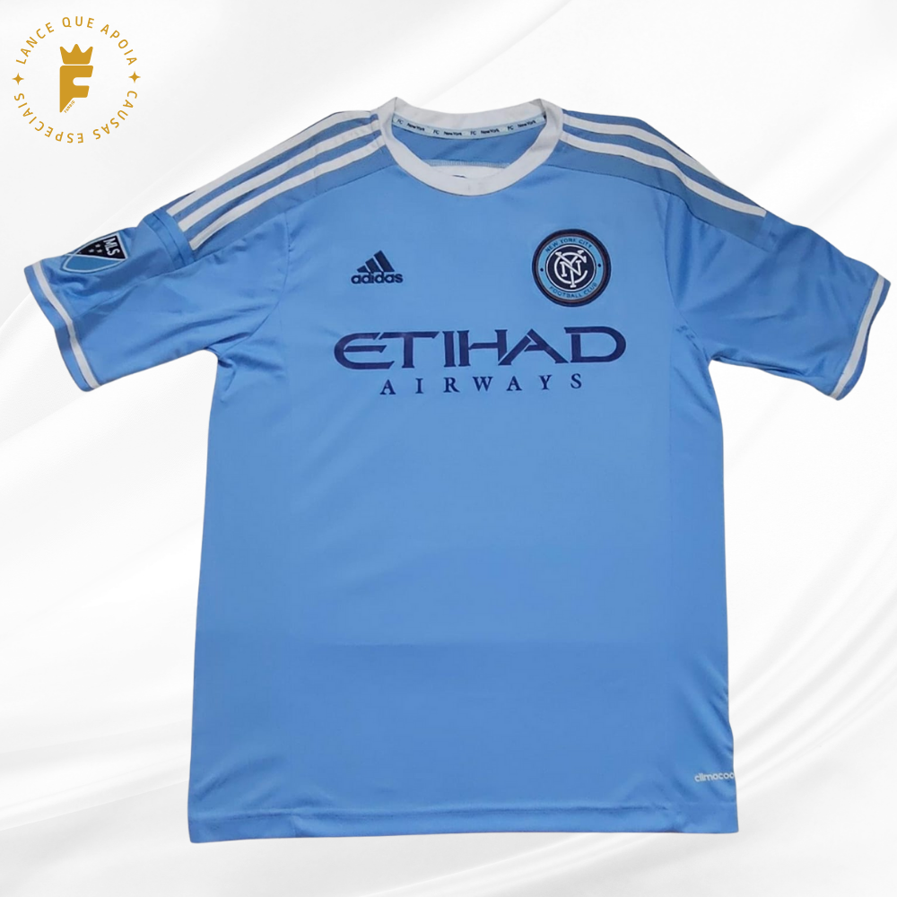 Camisa New York City 2015-16 autografada David Villa