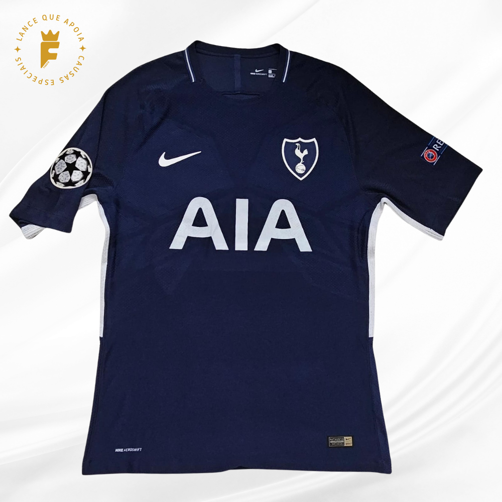 Camisa Tottenham 2017-2018, vers de jogo, autografada Eriksen